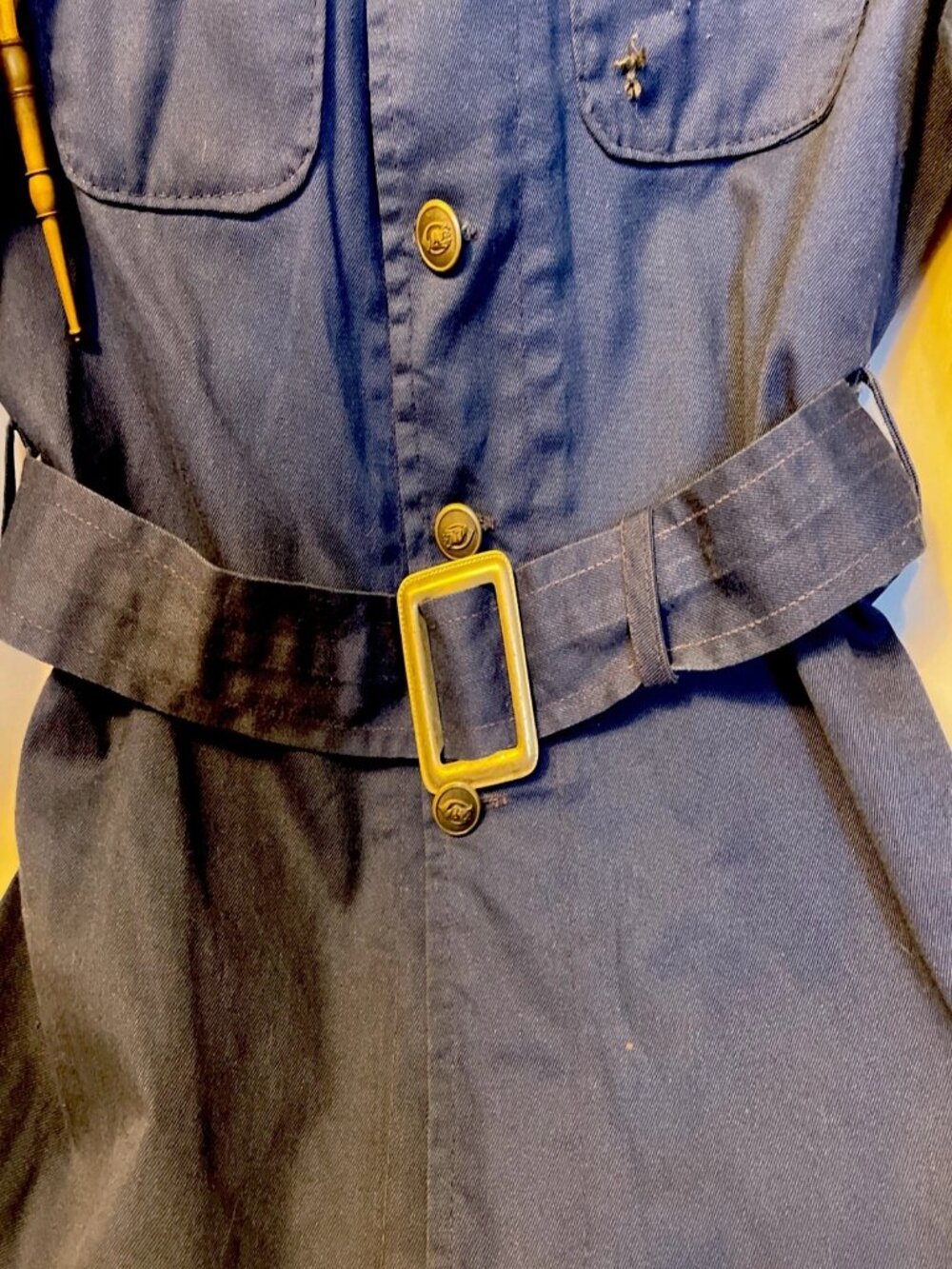 Vtg Culver Military Academy Uniform Jacket Patches Belt Cord Waterbury Buttons - Picture 9 of 14